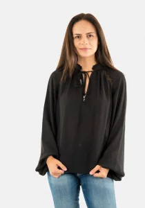 Guess Josette Kadın Siyah Bluz W5BH74WGLA2-JBLK