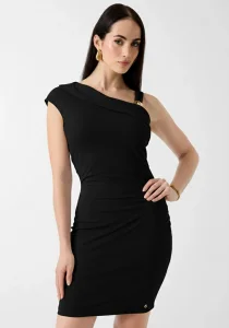 Guess Brigitte Mini Kadın Siyah Elbise W6GK23K3017-JBLK