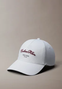 Calvin Klein 5 Panelli Holiday Grafikli 2 Beyzbol Kadın Beyaz Şapka LV04F5085G-YAF
