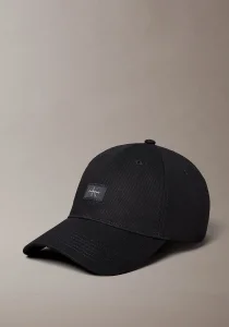 Calvin Klein Monologo Dokuma Yamalı Beyzbol Erkek Siyah Şapka LV04D5077G-UB1