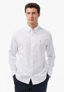 Calvin Klein Erkek Uzun Kollu Klasik Düz Oxford Beyaz Gömlek LV140EM125-YAA