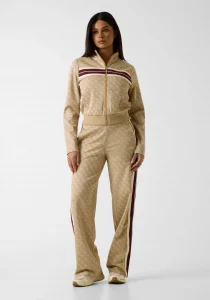 Guess 4G Jakarlı Tam Fermuarlı Kadın Bej Sweatshirt V6GQ06K2957-FMC3