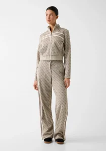 Guess 4G Jakarlı Düz Paça Kadın Bej Eşofman Altı V6GB04K2955-FMC4