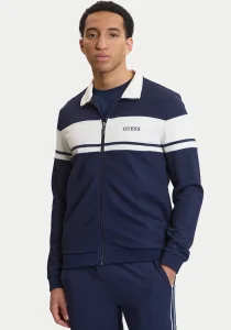 Guess Spiros Tam Fermuarlı Erkek Mavi Sweatshirt Z6GQ29K3212-G7R1