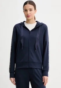 Guess XNS Fermuarlı Kapüşonlu Kadın Lacivert Eşofman Üstü W6GQ03K2656-G7V2