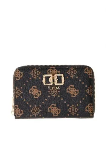 Guess Emelie Logolu Orta Boy Fermuarlı Kadın Kahverengi Cüzdan SWGP9928140-ESL