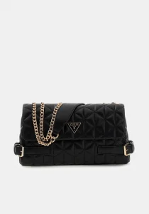 Guess Paisleigh Dönüştürülebilir  Askılı Kapaklı Kadın Siyah Çapraz ÇantaHWQG9883210-BLA