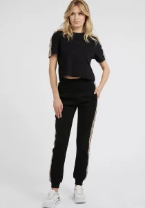 Guess BRITNEY CROP TEE Kadın Siyah T-shirt V3RI08I3Z14-JBLK