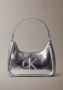 Calvin Klein Bold CK Metalik Kadın Metalik Gri Omuz Çanta LV04F3332G-3JH