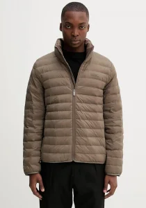 Calvin Klein Erkek Hafif Naylon Kapitone Şişme Kahverengi Ceket LV04LC506G-PDK