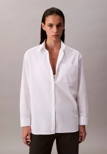 Calvin Klein Essentials Kadın Beyaz Gömlek LV047C143G-YAA