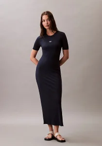 Calvin Klein Rib Kadın Mavi Elbise LV044C902G-CEF