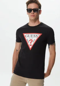 Guess Original Logo Erkek Siyah Slim Fit T-Shirt M2YI71I3Z14-JBLK