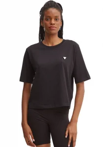 Guess Colette Kadın Siyah Aktif Boxy Fit T-Shirt V4BI21I3Z14-JBLK