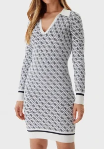 Guess Aubrey Kadın Çok Renkli Yün Karışımlı Triko Elbise W5BK25Z3JD2-F0YU