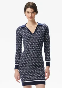 Guess Aubrey Kadın Lacivert Yün Karışımlı Triko Elbise W5BK25Z3JD2-FBDI