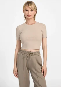 Guess Carla Kadın Kahverengi Aktif Top V5YP08K8RT2-G1DR