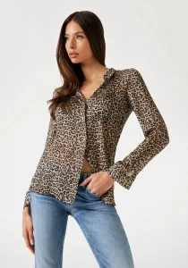 Guess Clouis Kadın Çok Renkli Relaxed Fit Gömlek W5YH0XWDW82-P1MM