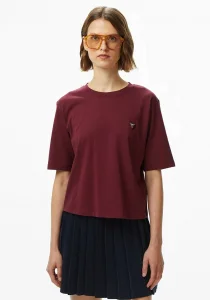 Guess Colette Kadın Mor Aktif Boxy Fit T-Shirt V4BI21I3Z14-G4P2