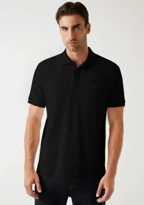 Guess Cotton Erkek Siyah Regular Fit Polo T-Shirt M5BP05K0891-JBLK