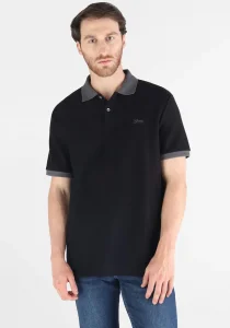 Guess Cotton Erkek Siyah Regular Fit Polo T-Shirt M5BP05K0891-JBLK