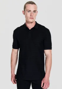 Guess Designed Erkek Siyah Regular Fit Polo T-Shirt M5YP01KCXZ1-JBLK