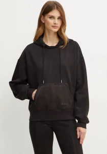 Guess Eco Kadın Siyah Scuba Sweatshirt W4BQ09KAUJ2-JBLK