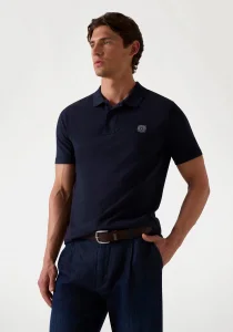 Guess Washed Erkek Lacivert Slim Fit Polo T-Shirt M2YP24KC9T1-G7V2