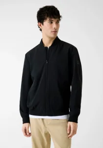 Guess Esnek Katlanabilir Bomber Erkek Siyah Ceket M6RL09WJ362-JBLK