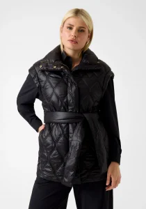 Guess Hilma Kolsuz Şişme Kadın Siyah Yelek V6RN01WL832-JBLK