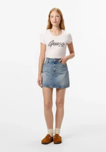 Guess Hot Kadın Pembe Slim Fit T-Shirt W5YI16J1314-A60W