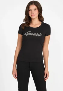 Guess Hot Kadın Siyah Slim Fit T-Shirt W5YI16J1314-JBLK