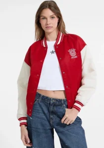 Guess Jeans Kadın Kırmızı Bomber Ceket W5YL15WHAA2-G585