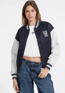 Guess Jeans Kadın Lacivert Bomber Ceket W5YL15WHAA2-A71W