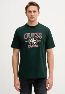 Guess Jersey Erkek Yeşil Regular Fit T-Shirt M5YI22K8FQ4-G8U1