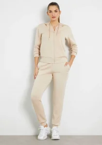 Guess OLYMPE FULL ZIP HOOD Kadın Kahverengi Eşofman Üstü V4YQ06KCAY2-G1L9