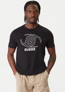 Guess Kele Bisiklet Yaka Kısa Kollu Erkek Siyah T-shirt Z6RI06I3Z14-JBLK