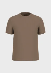 Guess Kısa Kollu Blake Dokulu Bisiklet Yaka Erkek Kahverengi T-Shirt  M6RP33KB170-G1DY