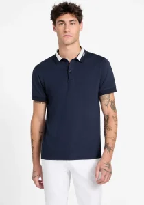 Guess Kısa Kollu Paul Guess Yakalı Polo Yakalı Erkek Lacivert Polo T-shirt M6RP47KARS2-G7V2