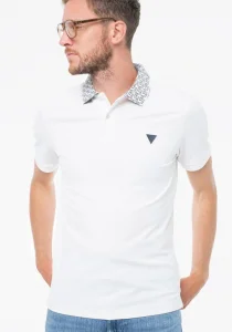 Guess Lyle Erkek Beyaz Slim Fit Polo T-Shirt M5YP60K7O64-G018