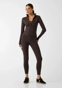 Guess Margot Uzun Kollu Fermuarlı Aktif Kadın Kahverengi Ceket V6RP15KD952-A10K