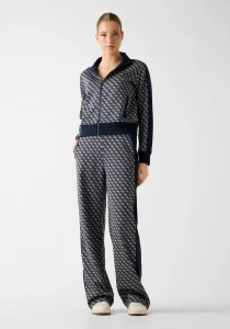 Guess Maya 4G Geniş Paça Kadın Lacivert Eşofman Altı V6RB09K2042-FJBB