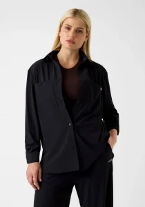 Guess Nat Ceket Gömlek Kadın Siyah Gömlek V6RH00WL232-JBLK