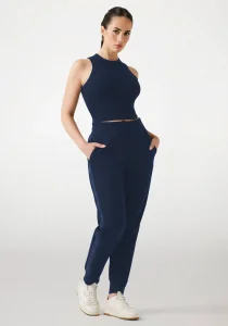 Guess New Victoire Kadın Mavi Scuba Pantolon W5YB11KBYE2-G7J6