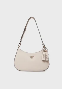 Guess Noelle II Üstten Fermuarlı Omuz Kadın Ekru El Çantası HWZG9672180-BON