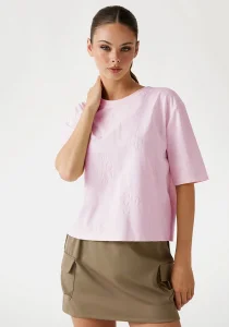 Guess Peony Kadın Çok Renkli Aktif Boxy Fit T-Shirt V5YI10I3Z14-F6FO