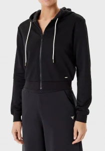 Guess Peony Kadın Siyah Aktif  Eşofman Üstü  V5YQ06KBSL2-FJ8A