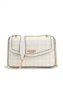 Guess Sandy Dönüştürülebilir Çapraz Askılı Kapaklı Kadın Beyaz El Çantası HWWG8418210-OFF