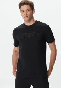 Guess Alphy Erkek Siyah Aktif Regular Fit T-Shirt Z2YI11J1314-JBLK