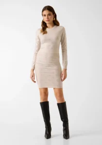 Guess Uzun Kollu Bisiklet Yaka Taş İşlemeli 4G Triko Kadın Mavi Triko W6RR66Z3JD2-G9B8